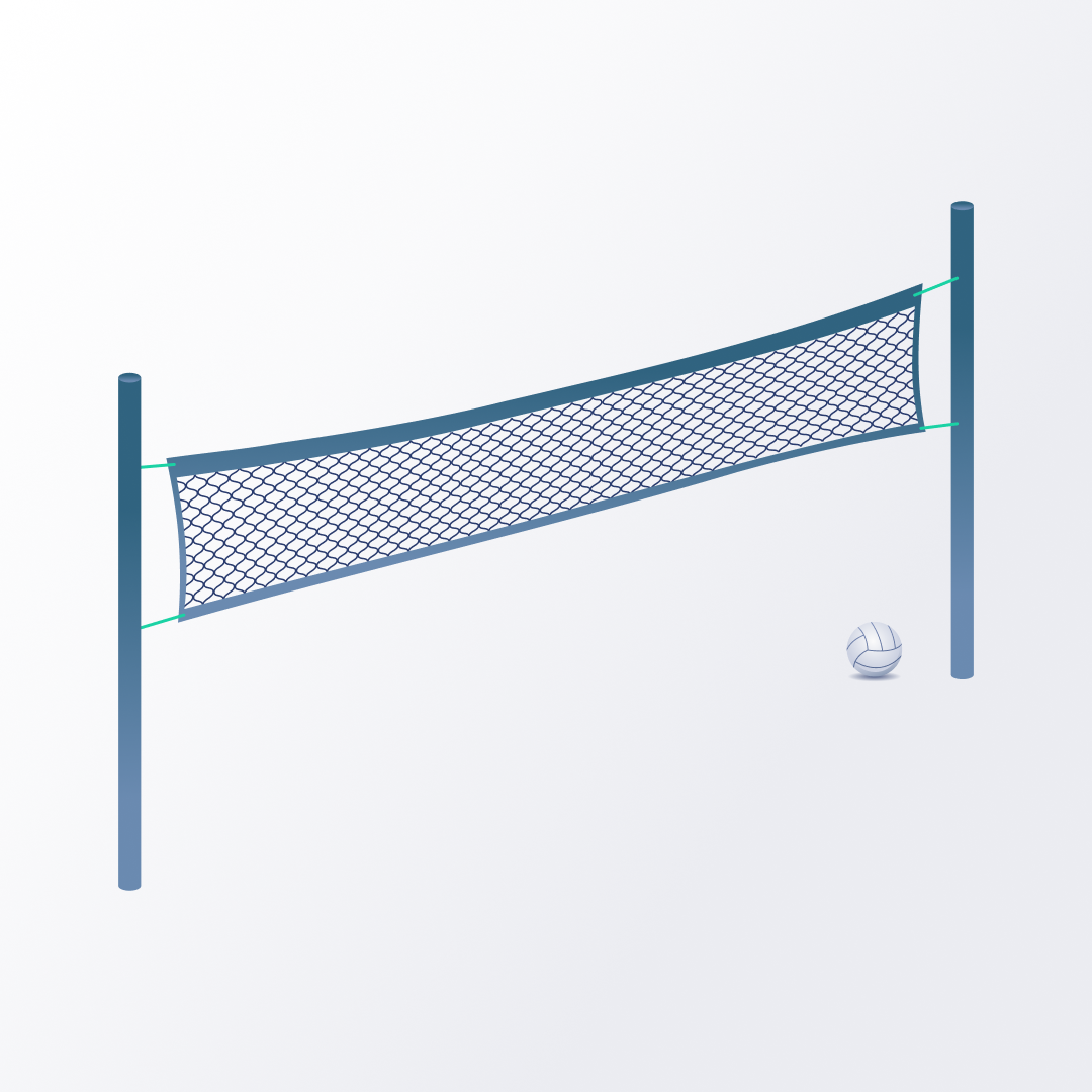 Volleyball net – outdoor
