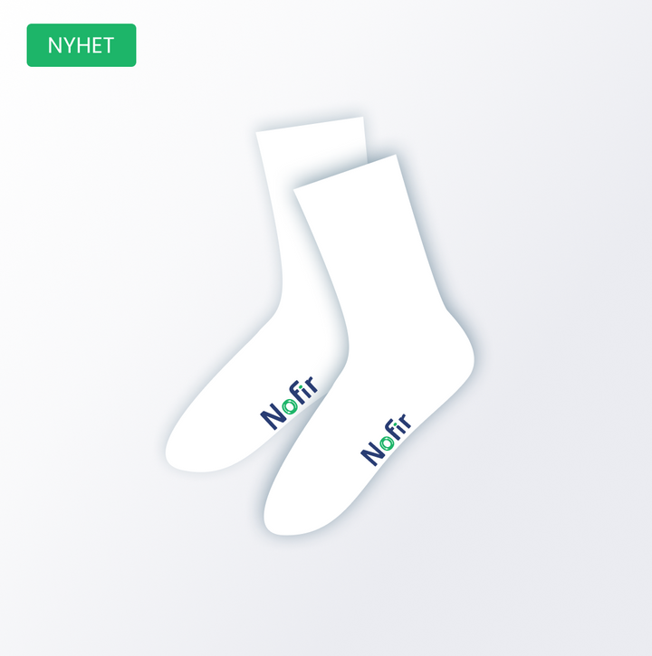 Nofir-sokker Crew/Tennis hvit(  pk)