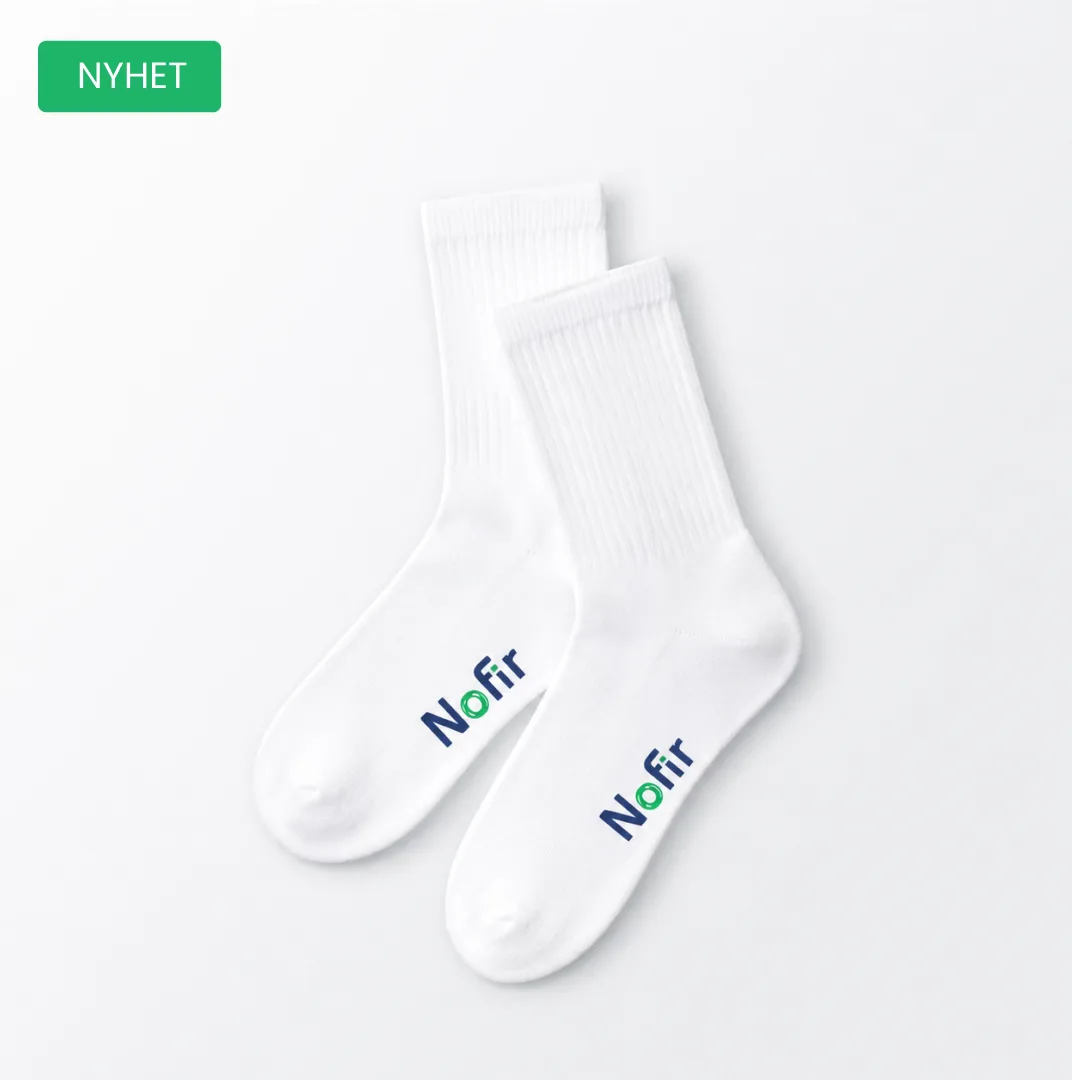 Nofir-sokker Crew/Tennis hvit (5 pk)